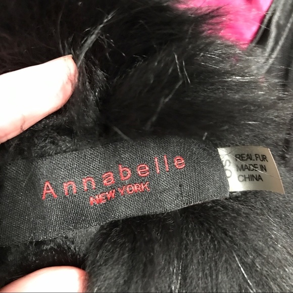 Annabelle New York Fur Scarf, Black - Picture 9 of 9